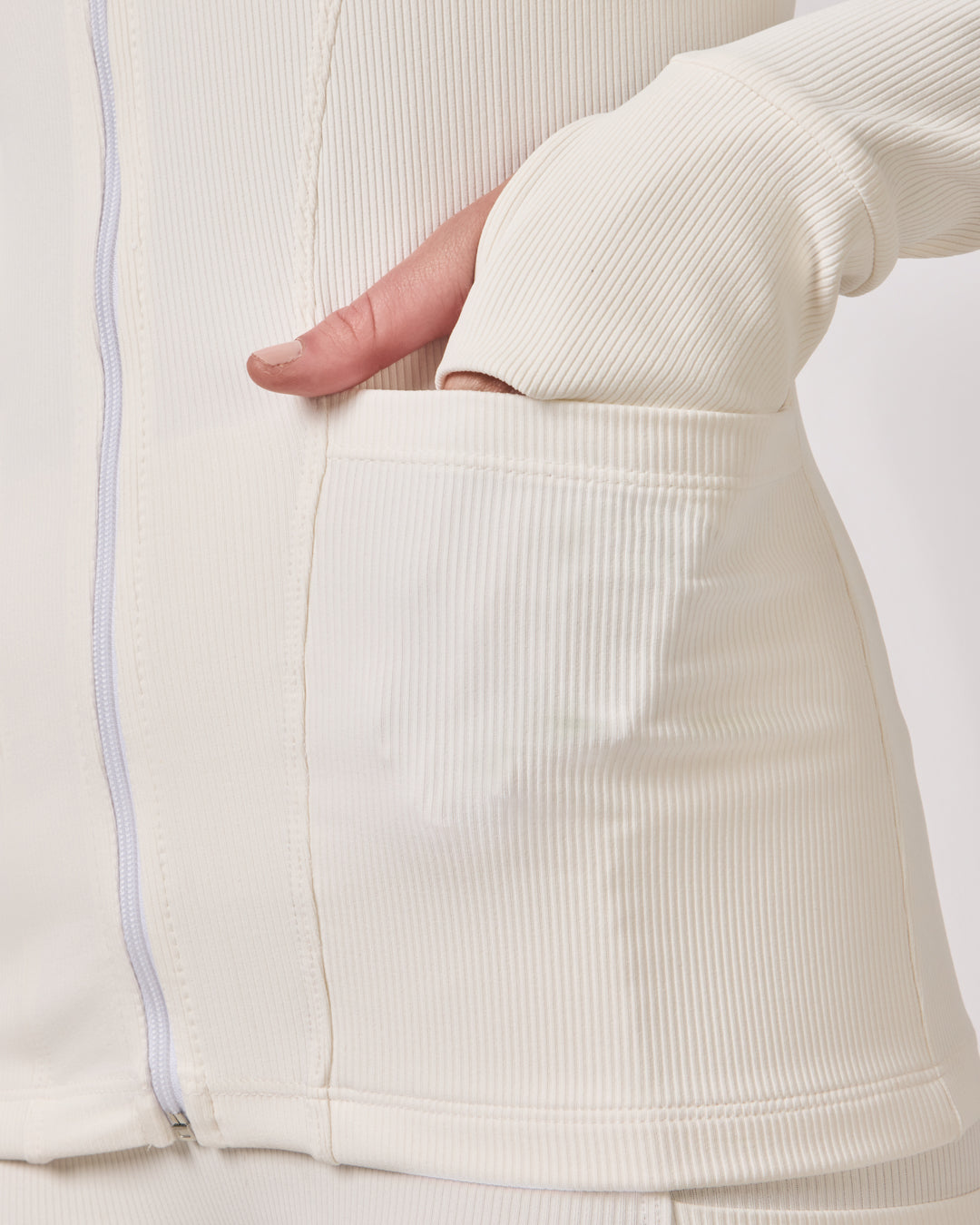 Jaqueta Performance Rib - Off White