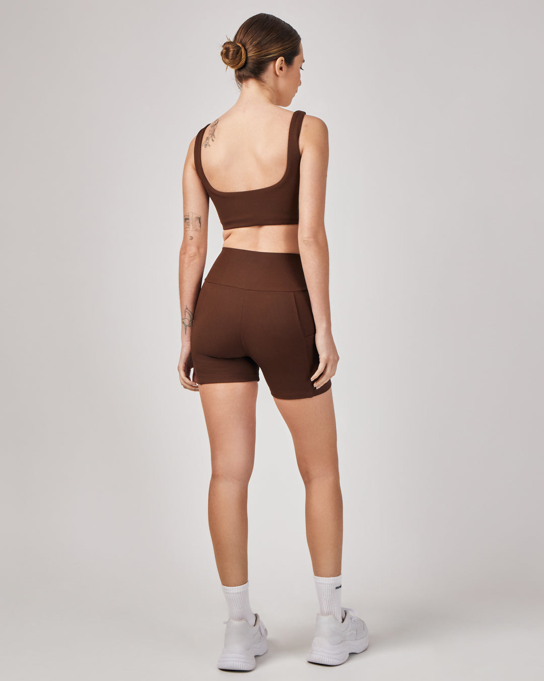 Shorts Biker Rib - Chocolate