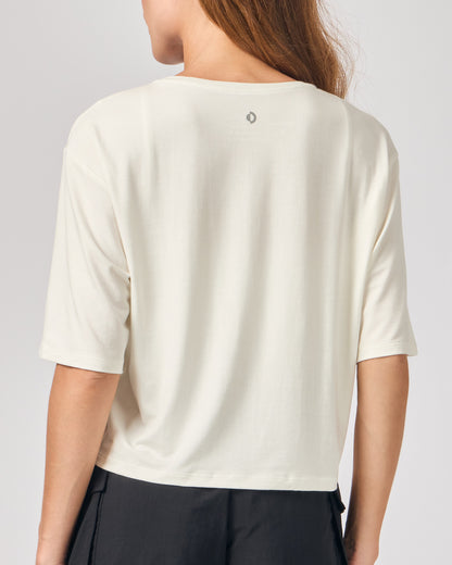 Cropped Modal Alongado - Off White