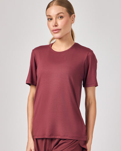 Blusa Basic Modal - Merlot