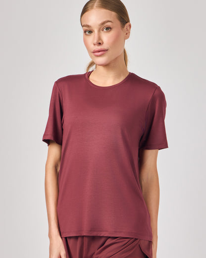 Blusa Basic Modal - Merlot