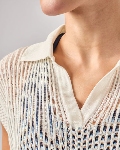Polo Tricot - Off White
