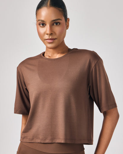 Cropped Modal Alongado - Café Torrado