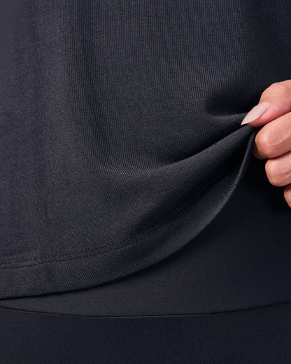 Cropped Modal Texture - Preto