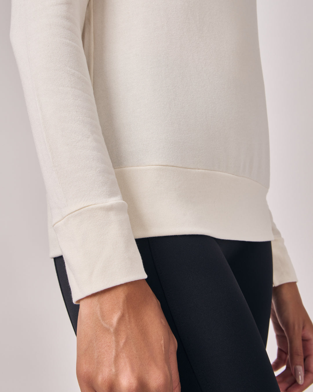 Blusa Manga Longa Texture - Off White