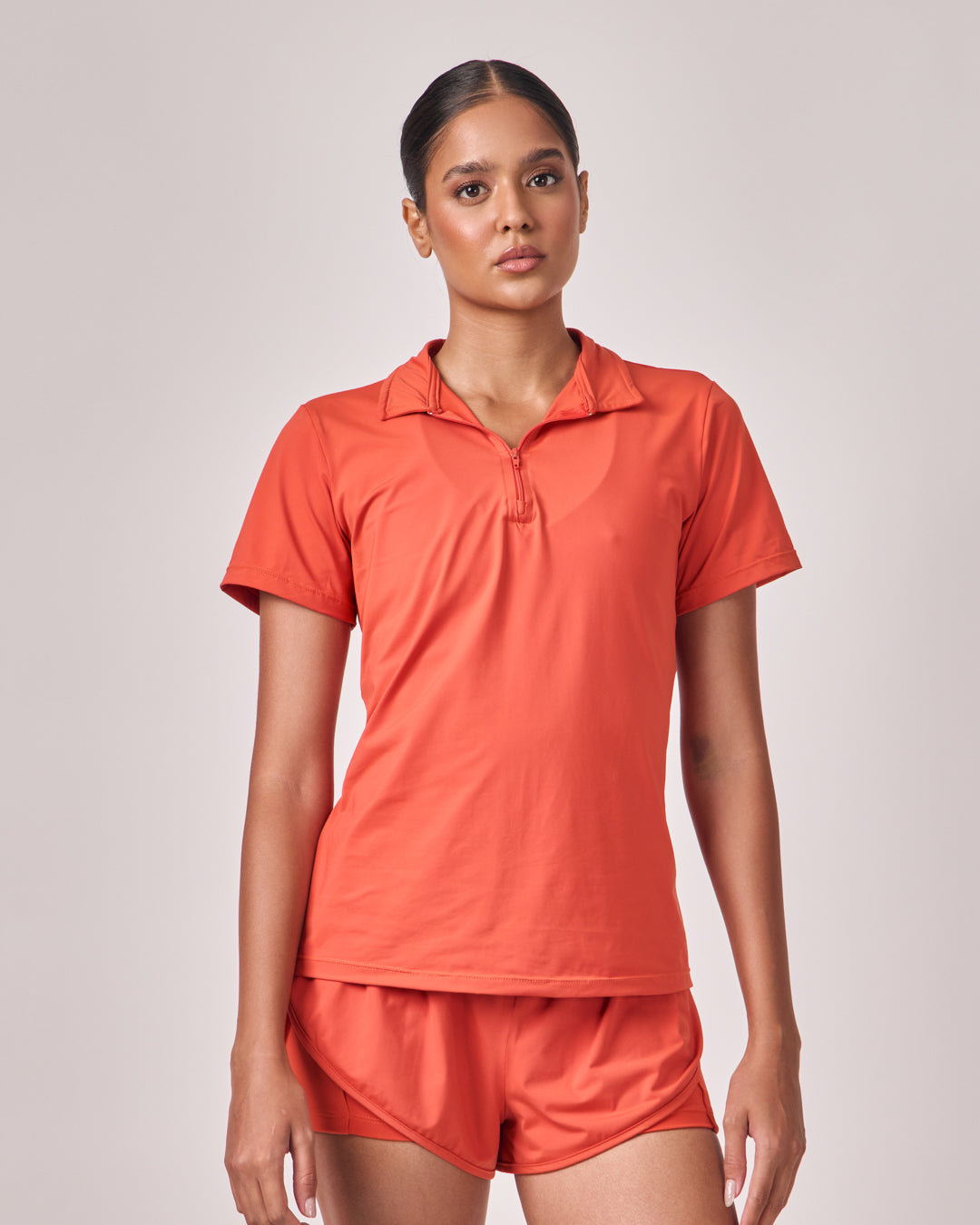 Polo Dry Fit Com Zíper - Chilli