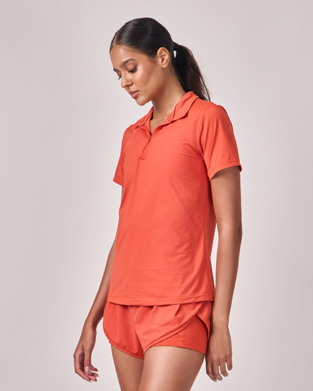 Polo Dry Fit Com Zíper - Chilli