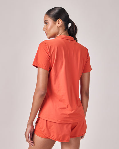 Polo Dry Fit Com Zíper - Chilli