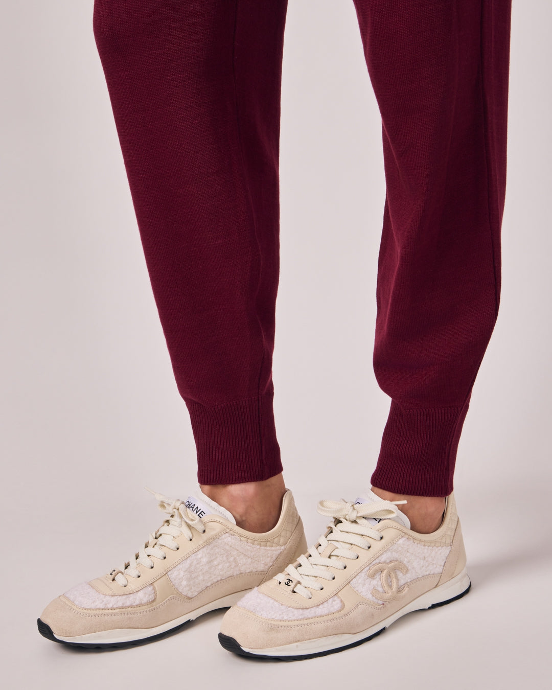 Calça Jogger Tricot - Merlot
