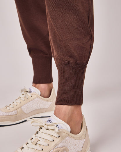 Calça Jogger Tricot - Café Torrado