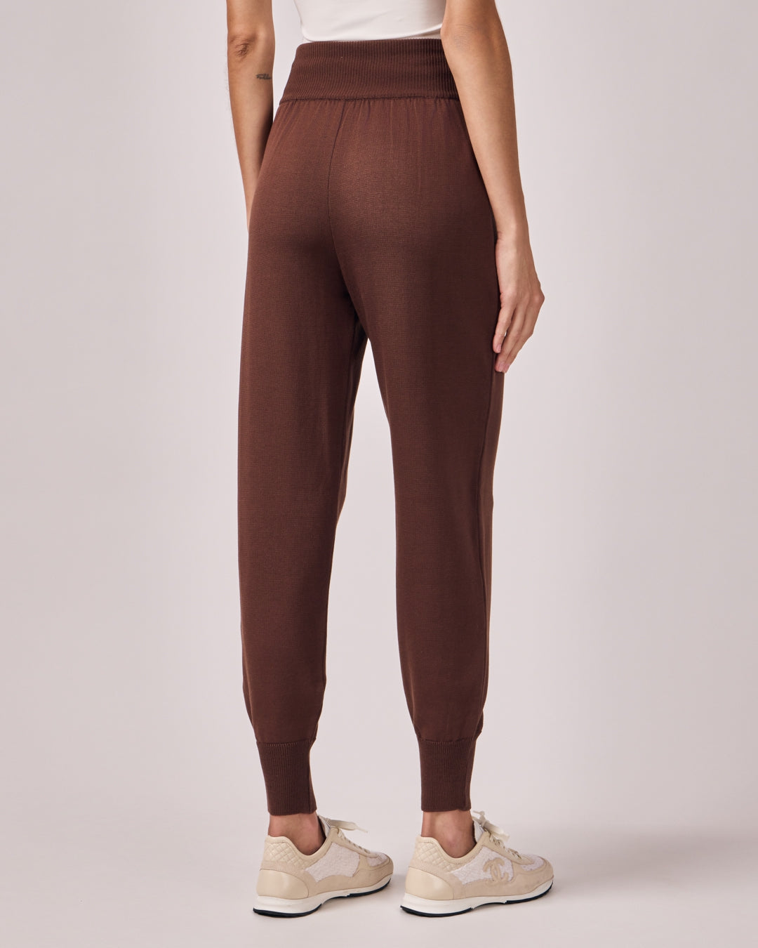 Calça Jogger Tricot - Café Torrado