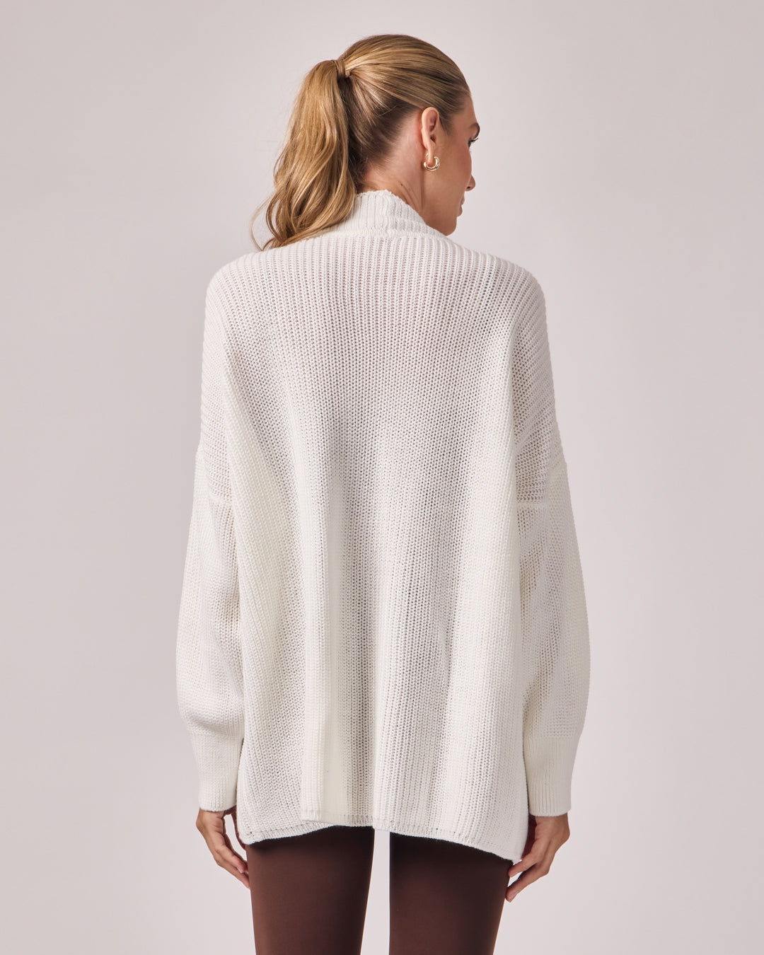 Casaco Tricot com Cinto - Off White