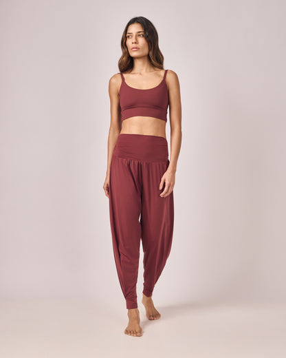Calça Yogi Punho - Merlot