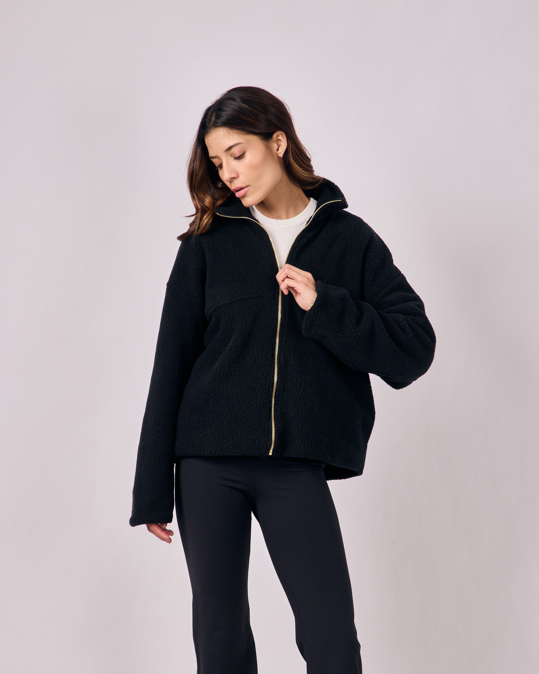 Casaco Sherpa - Preto