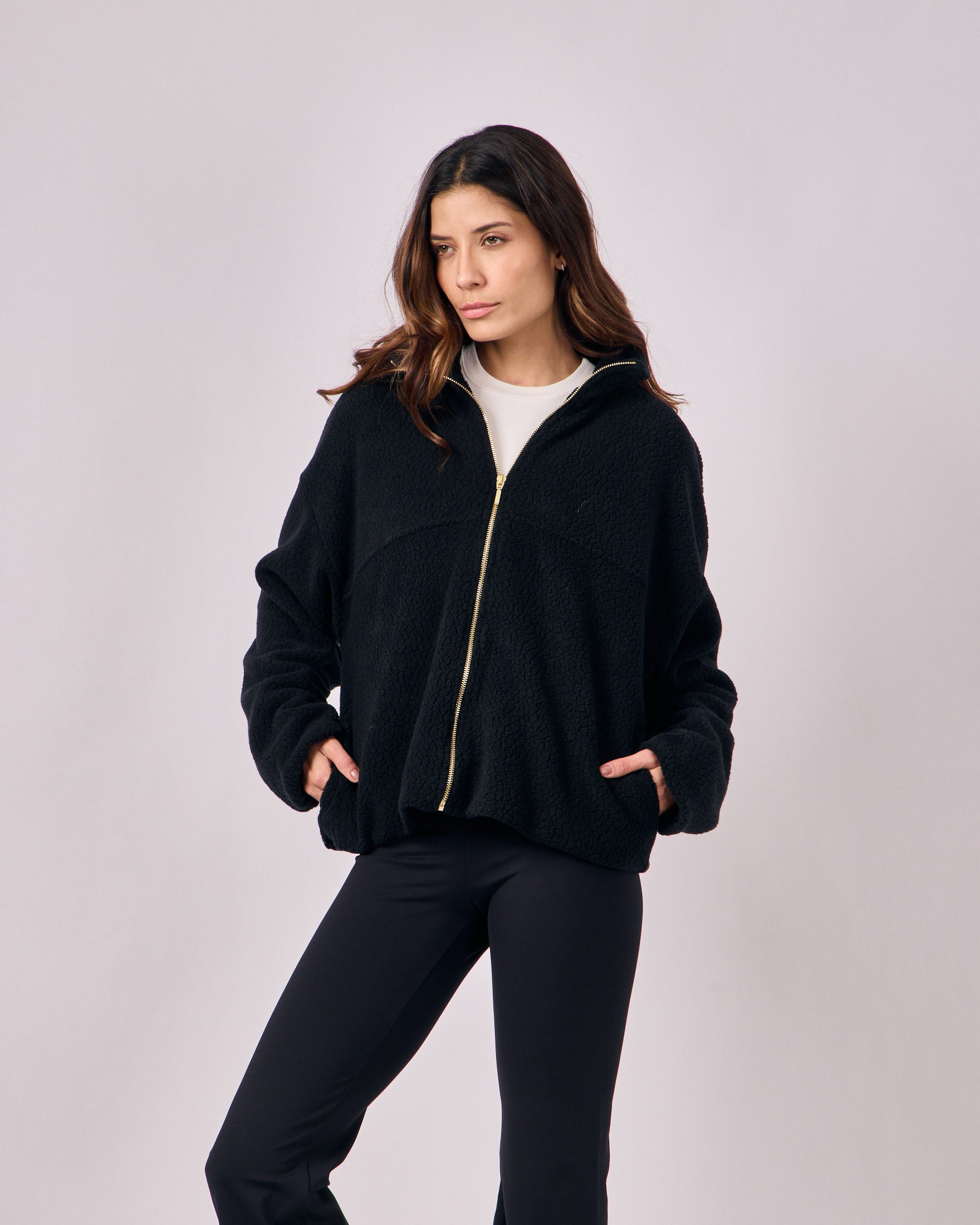Casaco Sherpa - Preto