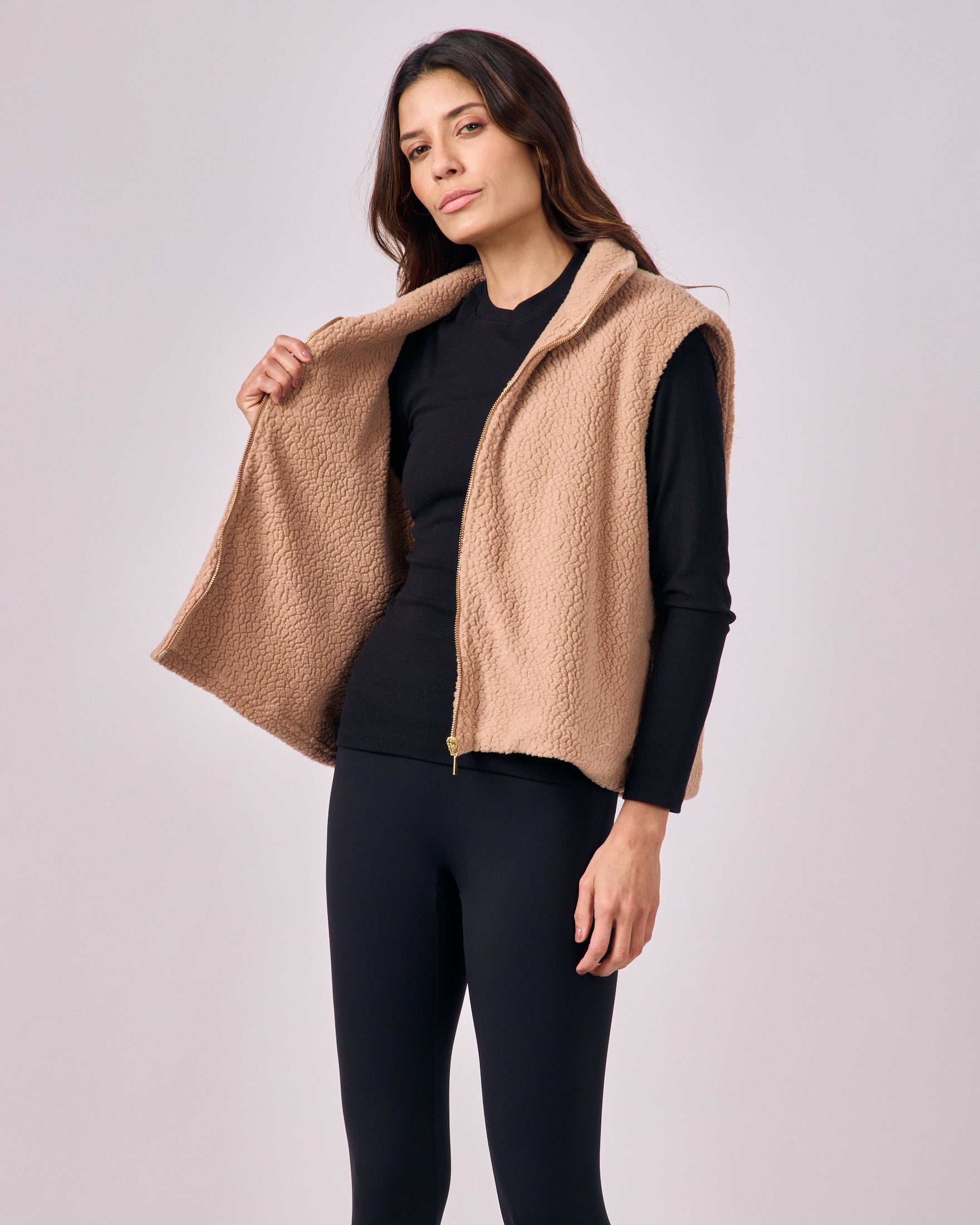 Colete Sherpa - Bege