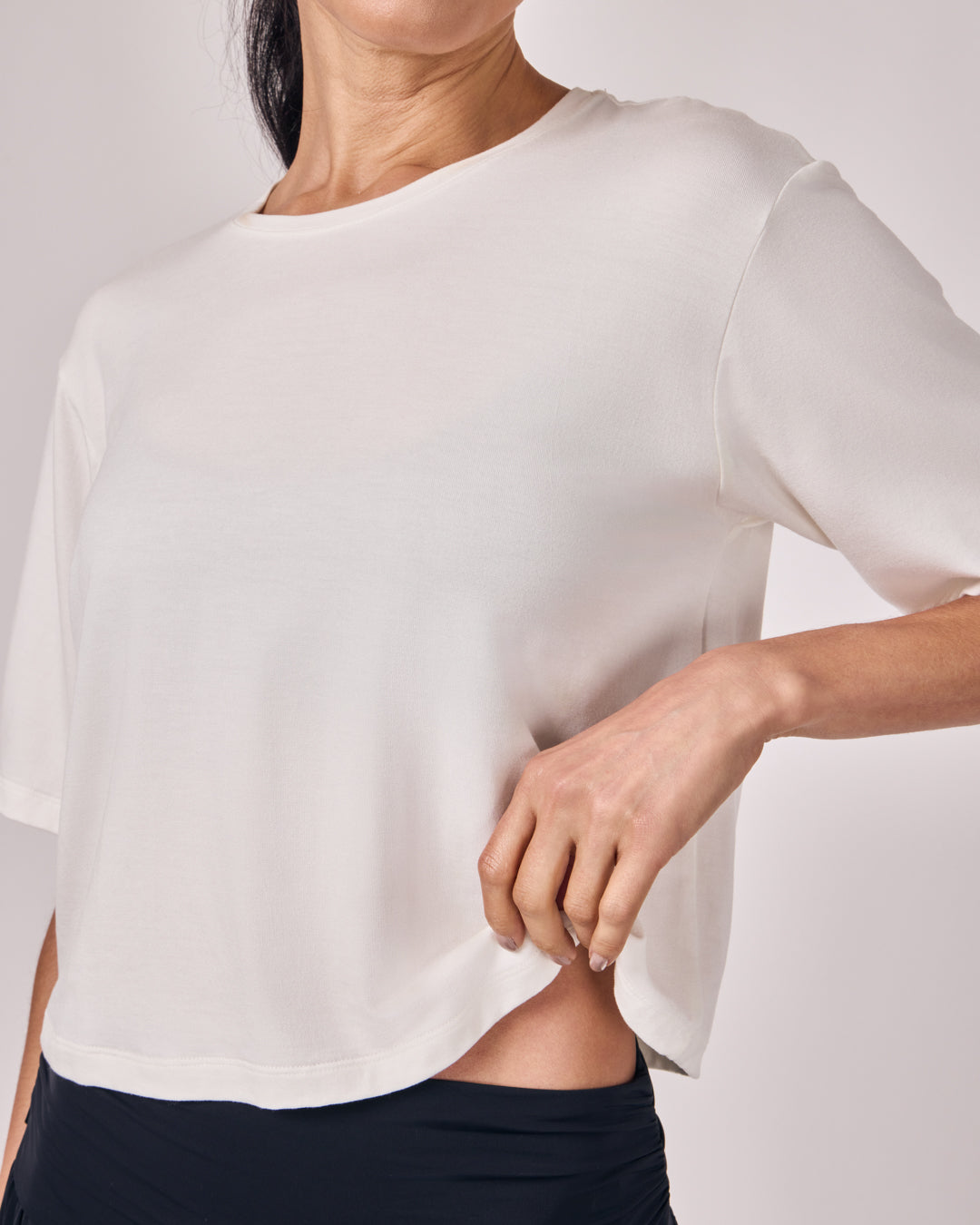 Cropped Modal Alongado - Off White