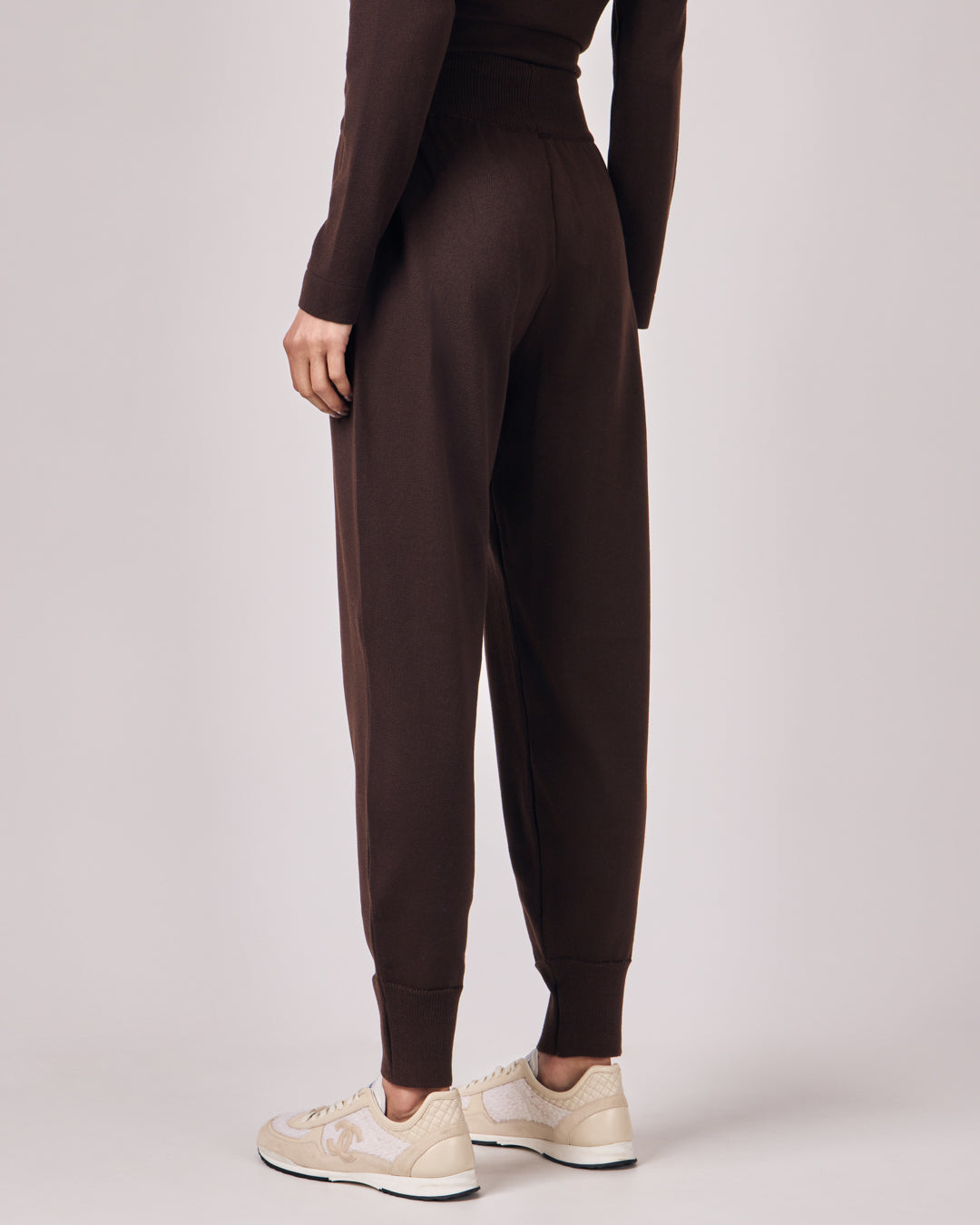 Calça Jogger Tricot - Café Torrado