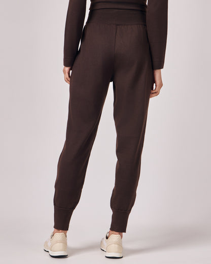 Calça Jogger Tricot - Café Torrado