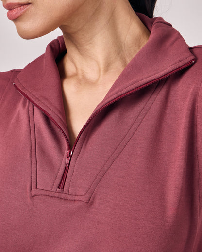 Casaco Casual - Merlot