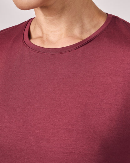 Blusa Basic Modal - Merlot