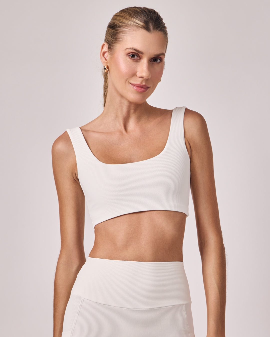Top Basic Rib -  Off White