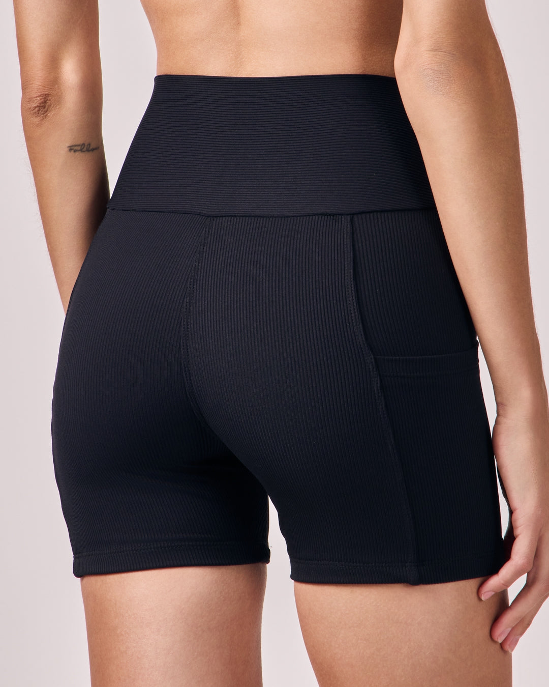 Shorts Biker Rib - Preto