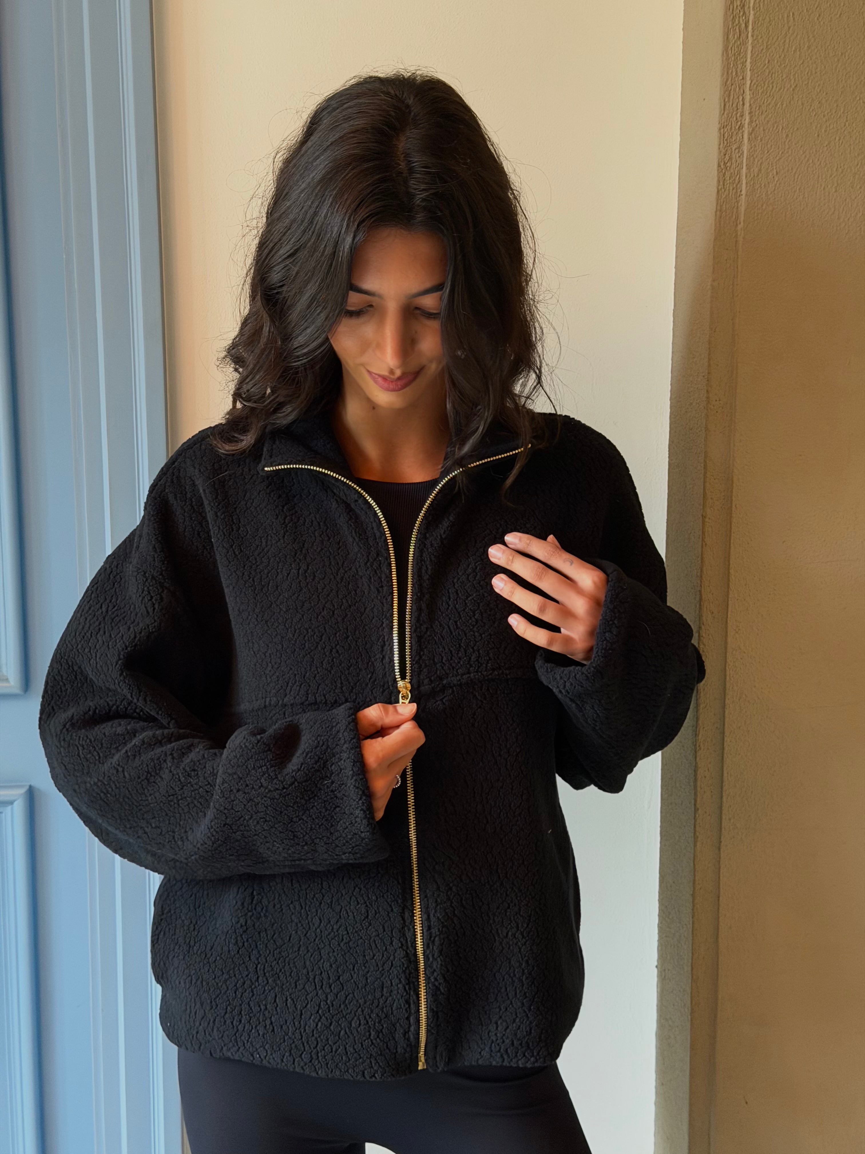 Casaco Sherpa - Preto