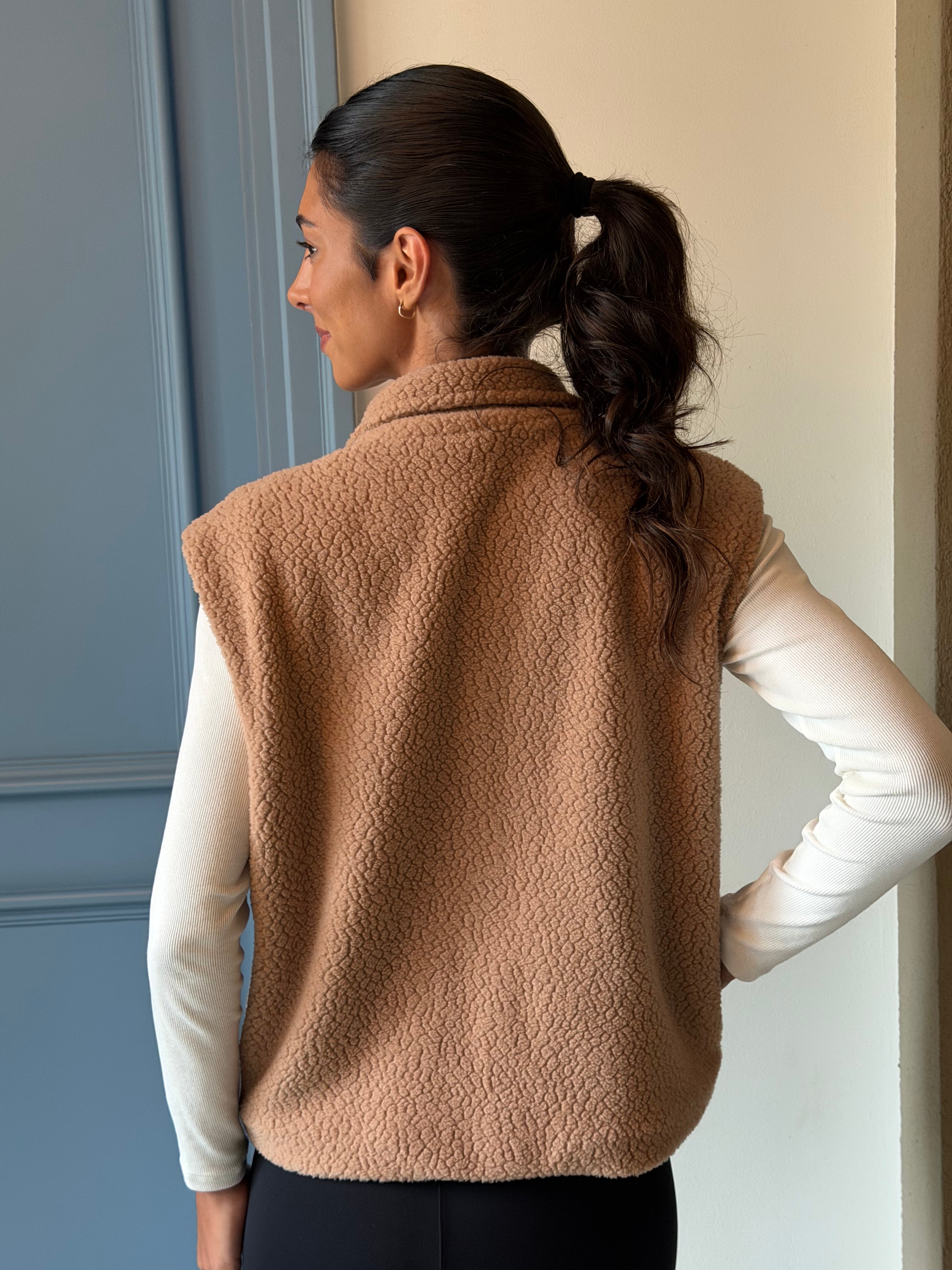 Colete Sherpa - Bege