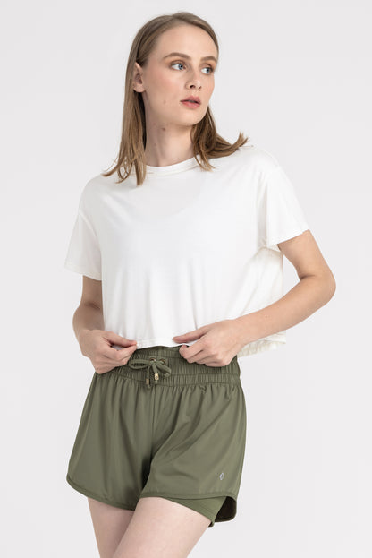 Cropped Modal - Off White