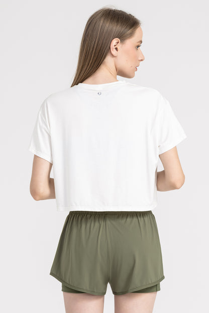 Cropped Modal - Off White