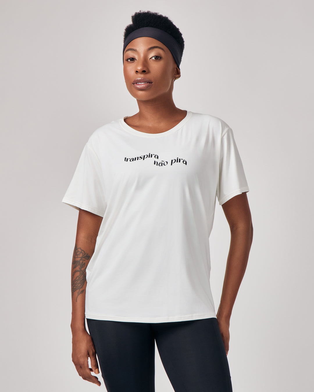 Camiseta Dry Fit Inspira e Transpira - Off White